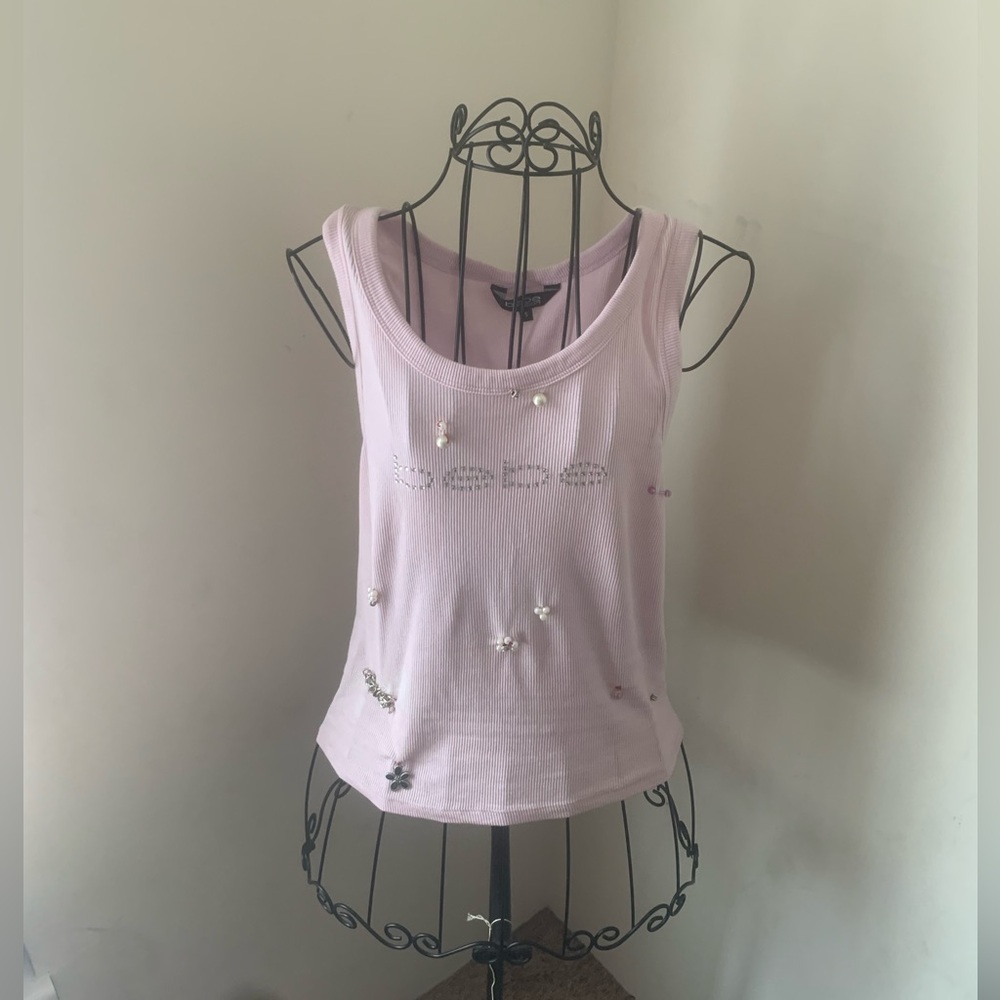 Upcycled BEBE y2k Junk Tank Top